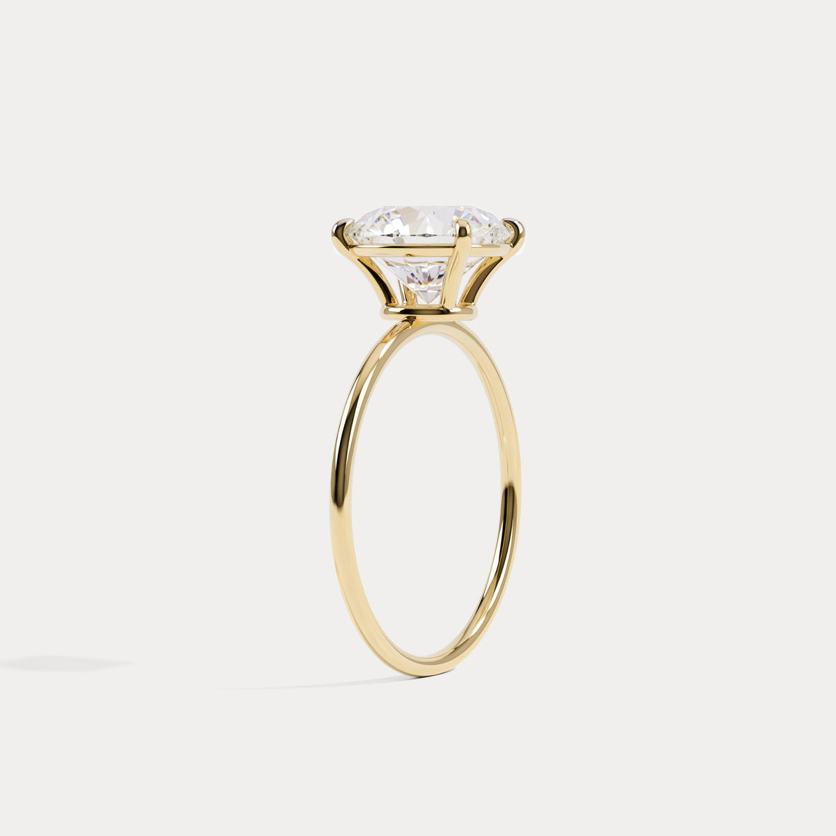 Sophia丨2CT Oval Cut Lab-Grown Diamond Bezel Engagement Ring in 14K Gold/Platinum - Rings