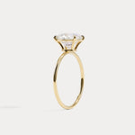 Sophia丨2CT Oval Cut Lab-Grown Diamond Bezel Engagement Ring in 14K Gold/Platinum - Rings
