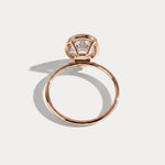 Sophia丨3CT Oval Cut Lab-Grown Diamond Bezel Engagement Ring in 14K Gold/Platinum - Rings