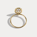Sophia丨3CT Oval Cut Lab-Grown Diamond Bezel Engagement Ring in 14K Gold/Platinum - Rings