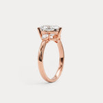 Rosalie丨Heart Lab Diamond Engagement Ring with Pear Accents - Rings