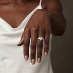 Rosalie丨Heart Lab Diamond Engagement Ring with Pear Accents - Rings