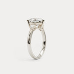 Rosalie丨Heart Lab Diamond Engagement Ring with Pear Accents - Rings