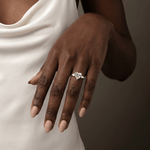 Rosalie丨Heart Lab Diamond Engagement Ring with Pear Accents - Rings