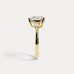 Rosalie丨Heart Lab Diamond Engagement Ring with Pear Accents - Rings