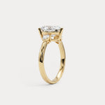 Rosalie丨Heart Lab Diamond Engagement Ring with Pear Accents - Rings