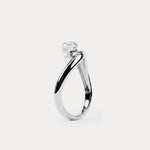 Marquise-Shaped Lab Grown Diamond Curved Ring - Rings
