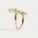 Eleanor丨Pear Cut Lab Grown Diamond Twisted Engagement Ring - Rings