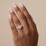 Rachel丨Oval Lab-Grown Diamond Botanical Cluster Engagement Ring - Rings