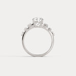 Rachel丨Oval Lab-Grown Diamond Botanical Cluster Engagement Ring - Rings