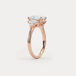 Harriet丨Pear Lab Diamond Marquise & Round Accent Engagement Ring - Rings