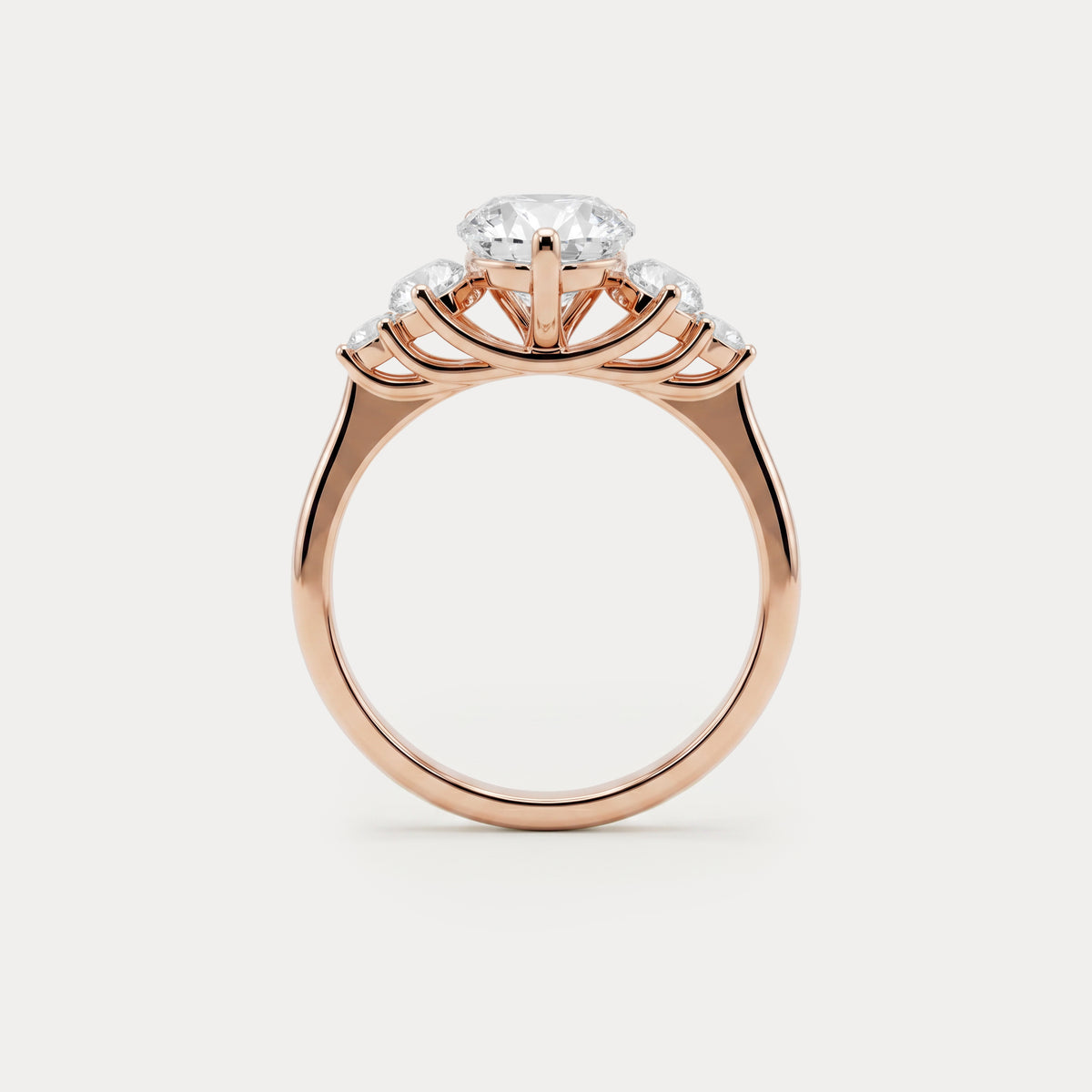 Harriet丨Pear Lab Diamond Marquise & Round Accent Engagement Ring - Rings