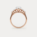 Harriet丨Pear Lab Diamond Marquise & Round Accent Engagement Ring - Rings