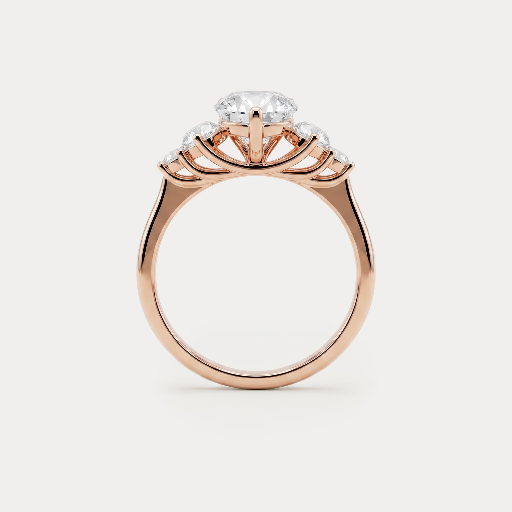Harriet丨Pear Lab Diamond Marquise & Round Accent Engagement Ring - Rings