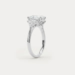 Harriet丨Pear Lab Diamond Marquise & Round Accent Engagement Ring - Rings