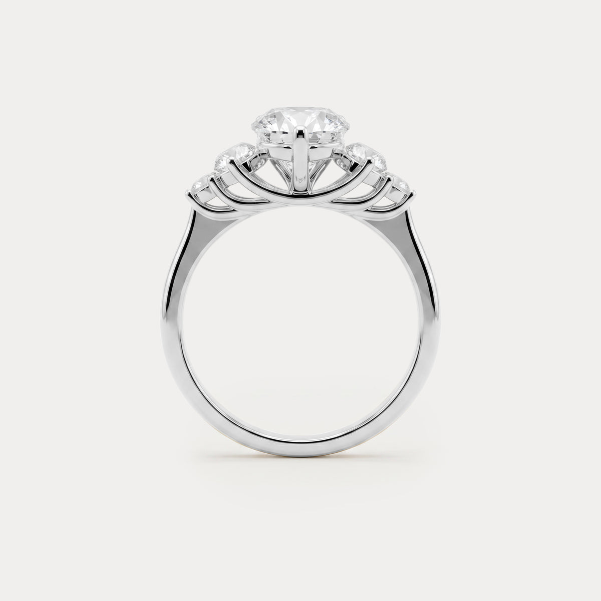 Harriet丨Pear Lab Diamond Marquise & Round Accent Engagement Ring - Rings