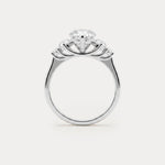Harriet丨Pear Lab Diamond Marquise & Round Accent Engagement Ring - Rings