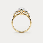 Harriet丨Pear Lab Diamond Marquise & Round Accent Engagement Ring - Rings