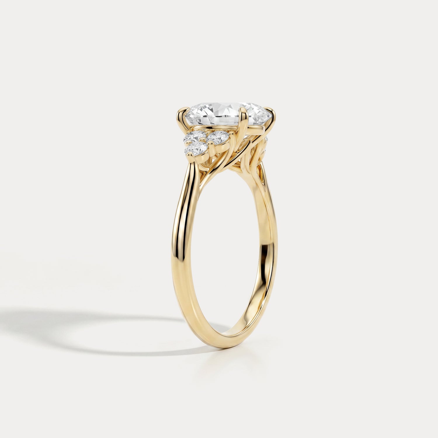 Delilah丨Oval Lab Diamond Floral Cluster Engagement Ring - Rings