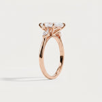 Charlotte丨Marquise Lab-Grown Diamond Three-Stone Engagement Ring - Rings