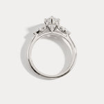 Charlotte丨Marquise Lab-Grown Diamond Three-Stone Engagement Ring - Rings