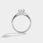 Marielle | Marquise Lab Diamond Twisted Split Shank Pavé Engagement Ring - Rings
