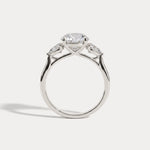 Valora丨Three Stone Lab Diamond Engagement Ring - Rings