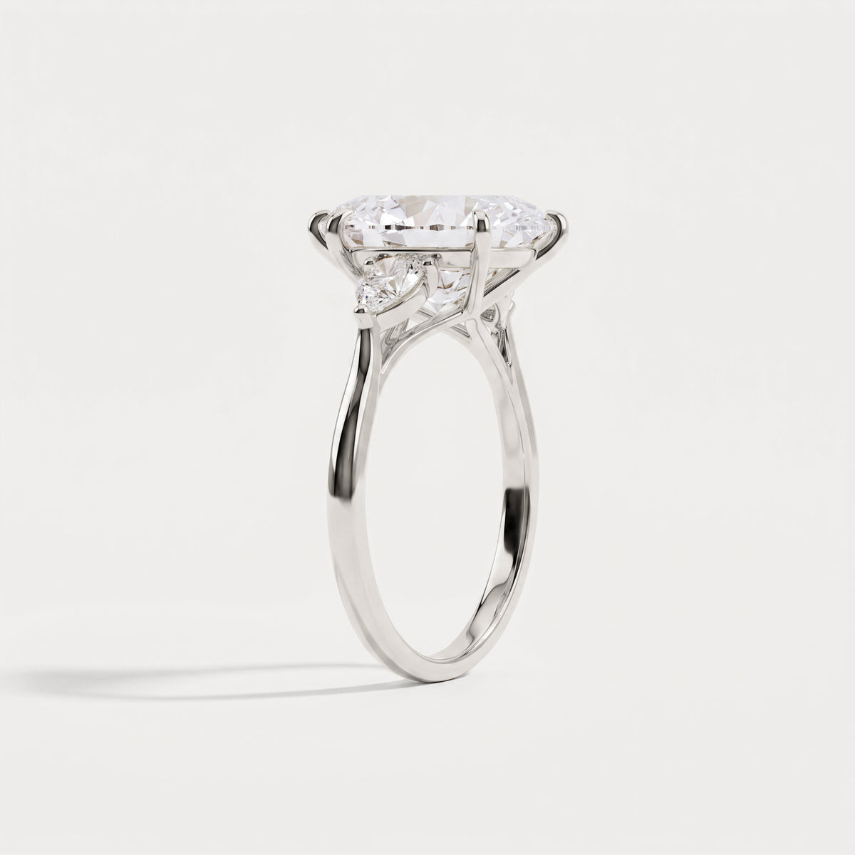Nellie丨Marquise Cut Lab Diamond Three Stone Engagement Ring - Rings