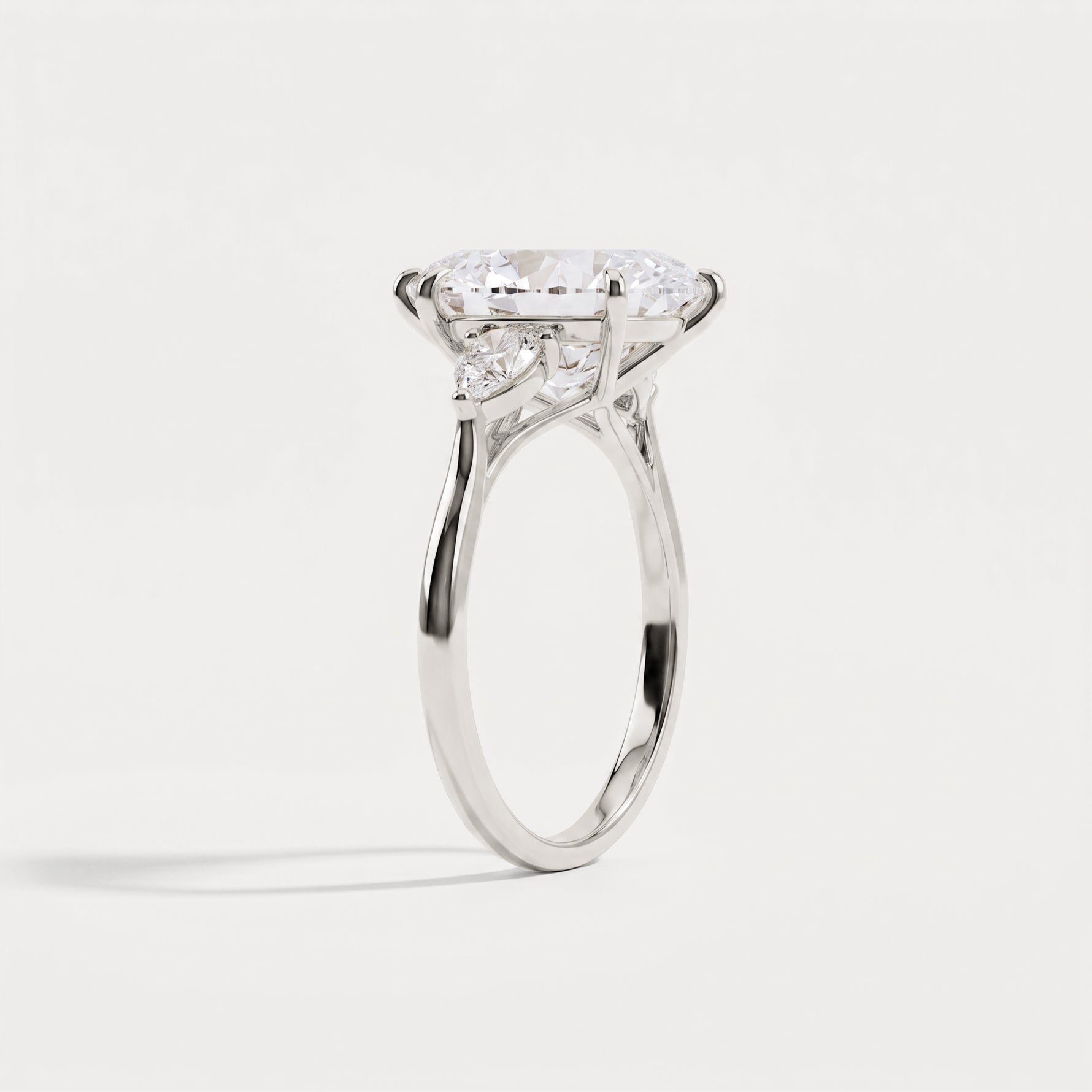 Nellie丨Marquise Cut Lab Diamond Three Stone Engagement Ring - Rings