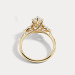 Nellie丨Marquise Cut Lab Diamond Three Stone Engagement Ring - Rings
