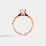 Margot丨Oval Lab Diamond Twisted Split Shank Pavé Milgrain Engagement Ring - Rings