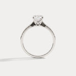 Margot丨Oval Lab Diamond Twisted Split Shank Pavé Milgrain Engagement Ring - Rings