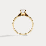Margot丨Oval Lab Diamond Twisted Split Shank Pavé Milgrain Engagement Ring - Rings