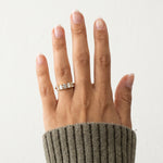 Floating Emerald Cut Lab-Grown Diamond Five-Stone Anniversary Ring - Rings