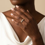 Floating Emerald Cut Lab-Grown Diamond Five-Stone Anniversary Ring - Rings
