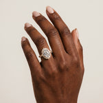 Ottilie丨Lab-Grown Diamond Scalloped Vintage Engagement Ring - Rings
