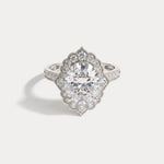 Ottilie丨Lab-Grown Diamond Scalloped Vintage Engagement Ring - Rings
