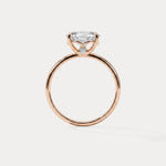 Maeve丨Oval Cut Lab Diamond Hidden Accent Engagement Ring - Rings