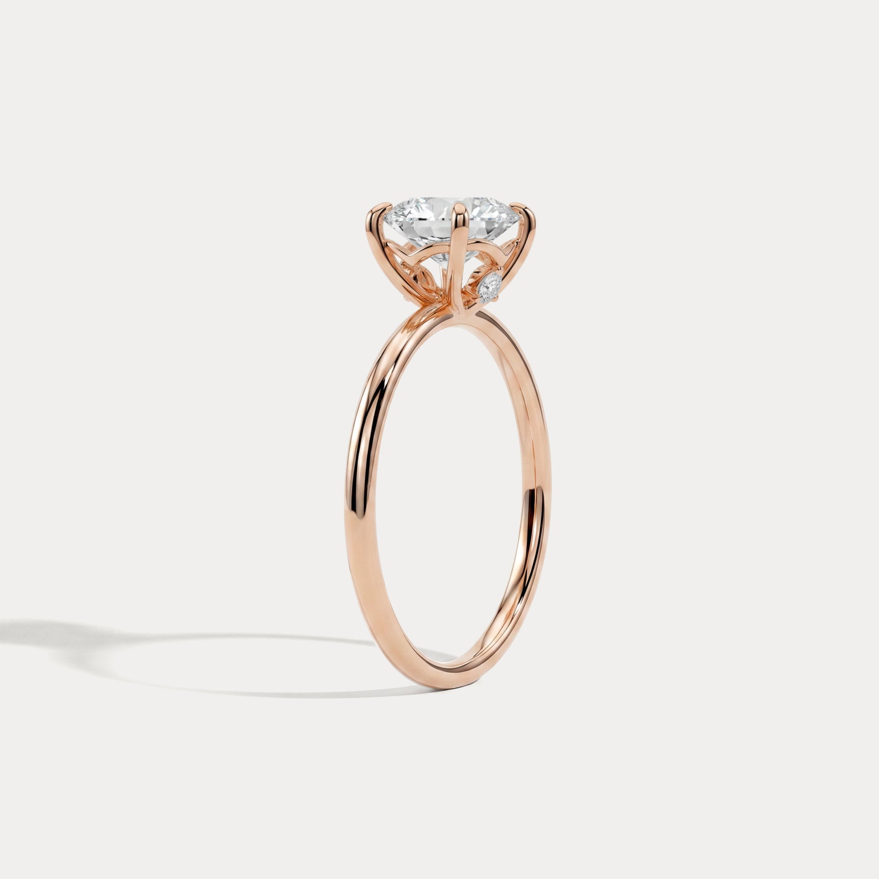 Maeve丨Oval Cut Lab Diamond Hidden Accent Engagement Ring - Rings