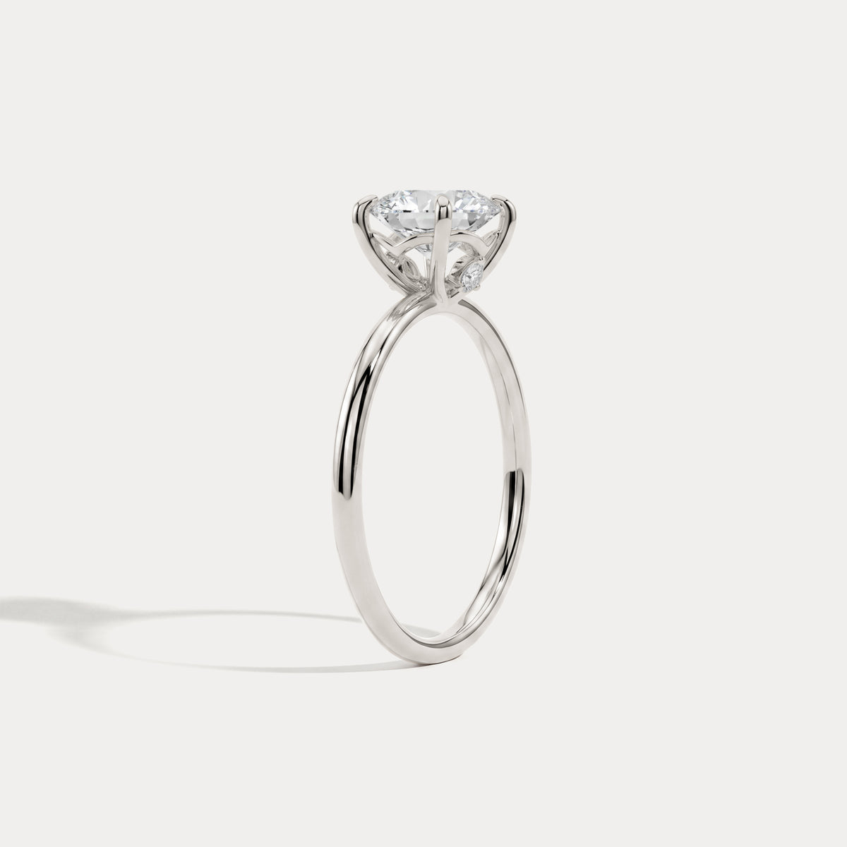 Maeve丨Oval Cut Lab Diamond Hidden Accent Engagement Ring - Rings