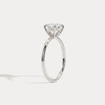 Maeve丨Oval Cut Lab Diamond Hidden Accent Engagement Ring - Rings