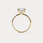Maeve丨Oval Cut Lab Diamond Hidden Accent Engagement Ring - Rings