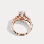 Nerissa丨Oval Cut Lab Diamond Cathedral Cluster Ring - Rings