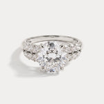 Nerissa丨Oval Cut Lab Diamond Cathedral Cluster Ring - Rings