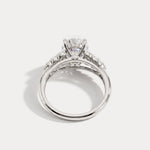 Nerissa丨Oval Cut Lab Diamond Cathedral Cluster Ring - Rings