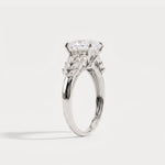 Nerissa丨Oval Cut Lab Diamond Cathedral Cluster Ring - Rings