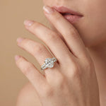 Nerissa丨Oval Cut Lab Diamond Cathedral Cluster Ring - Rings
