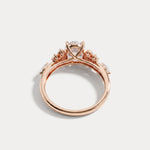 Ilaria丨Oval Cut Lab Diamond Floral Leaf Ring - Rings