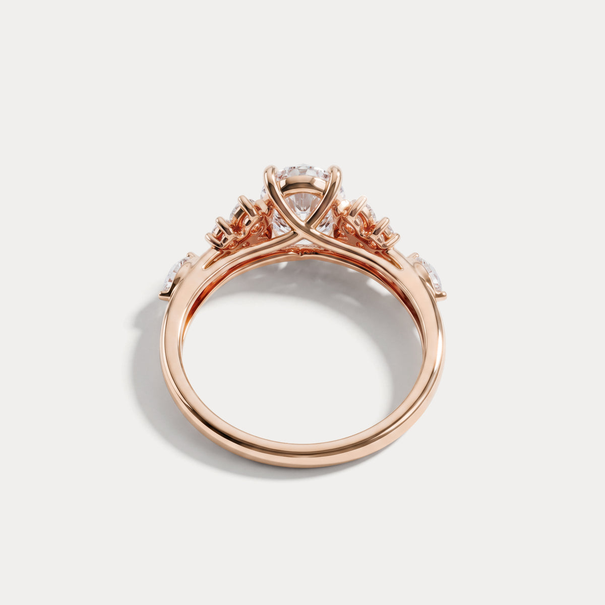 Ilaria丨Oval Cut Lab Diamond Floral Leaf Ring - Rings