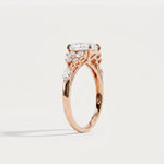 Ilaria丨Oval Cut Lab Diamond Floral Leaf Ring - Rings